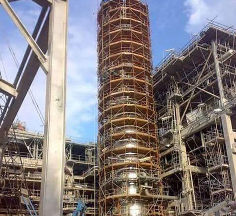 Column in tube & fitting